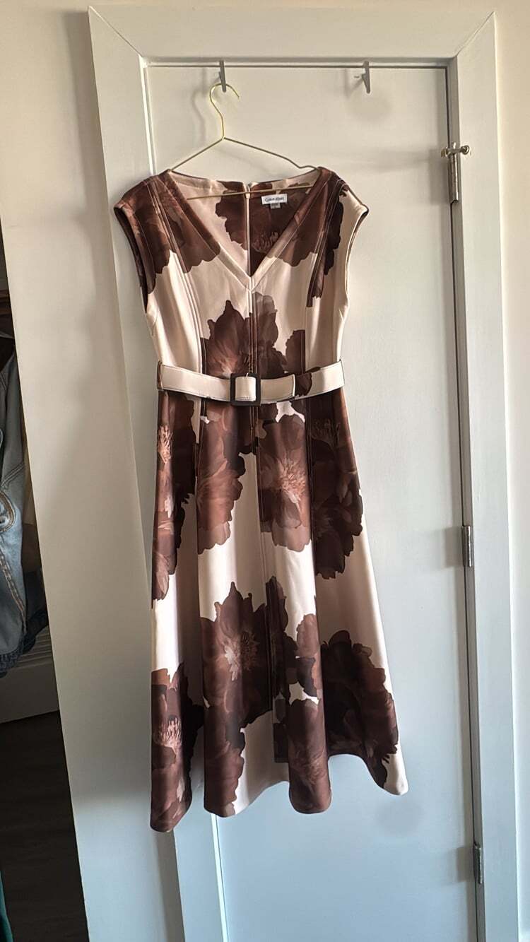 Brown floral Maxi Dress